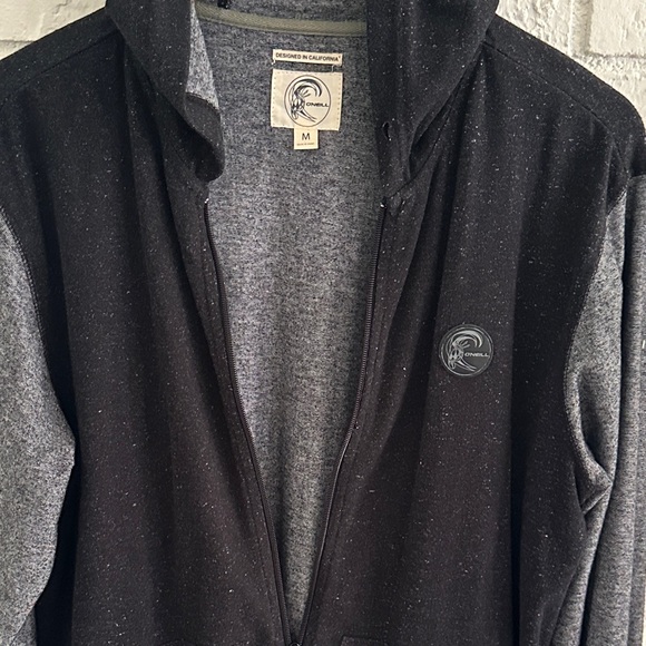 O'Neill Black and Gray  Zip-Up Jacket - Picture 5 of 9